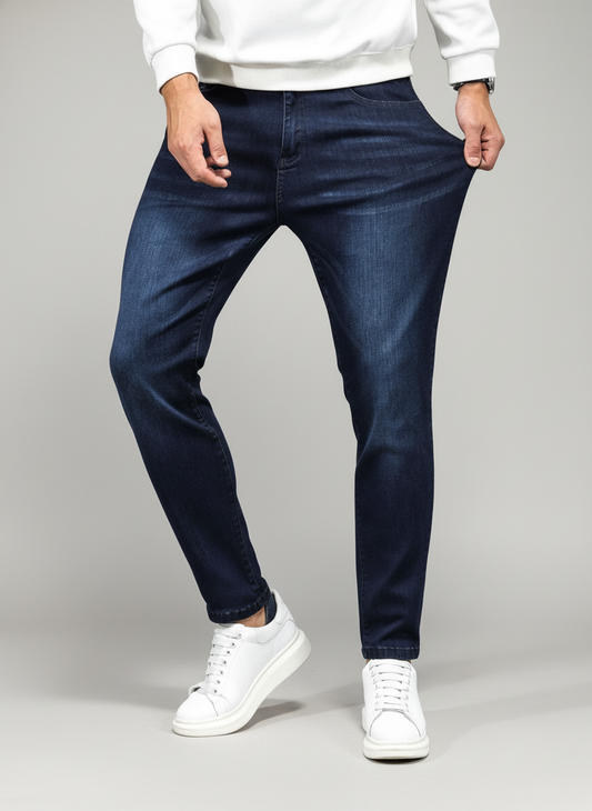 Men Cotton Slant Pocket Jeans