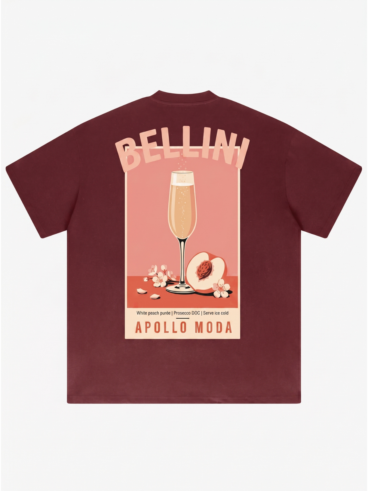 Bellini oversized heavyweight graphic tee by Apollo Moda, view 2
