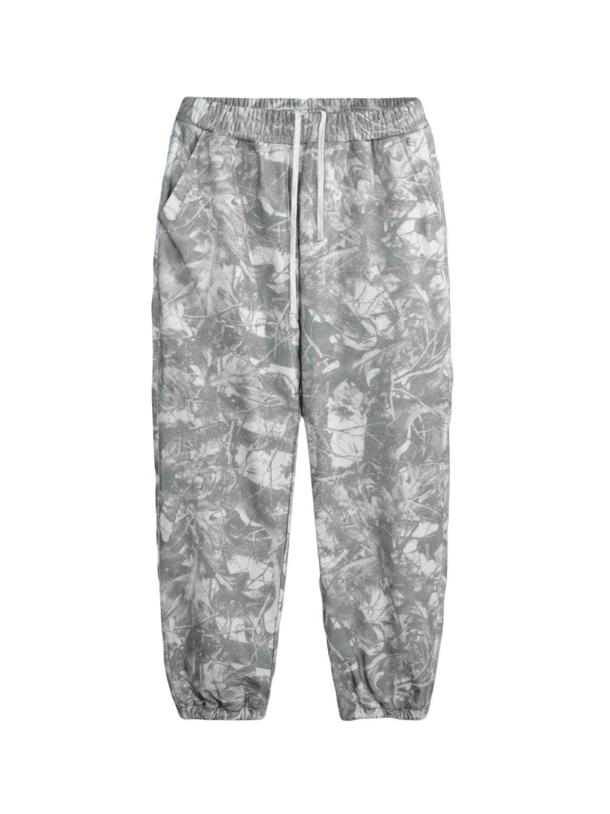 Camo oversized heavyweight French terry sweatpants by Apollo Moda, view 3