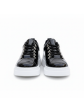 Apollo Moda men's Atlas Mirror patent black lace-up sneaker, fourth angle