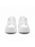Apollo Moda men's Altair Blanco white minimalist sneaker with side zipper, fourth angle