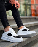 Artemis Orion black and white casual walking sneaker by Apollo Moda, sixth angle