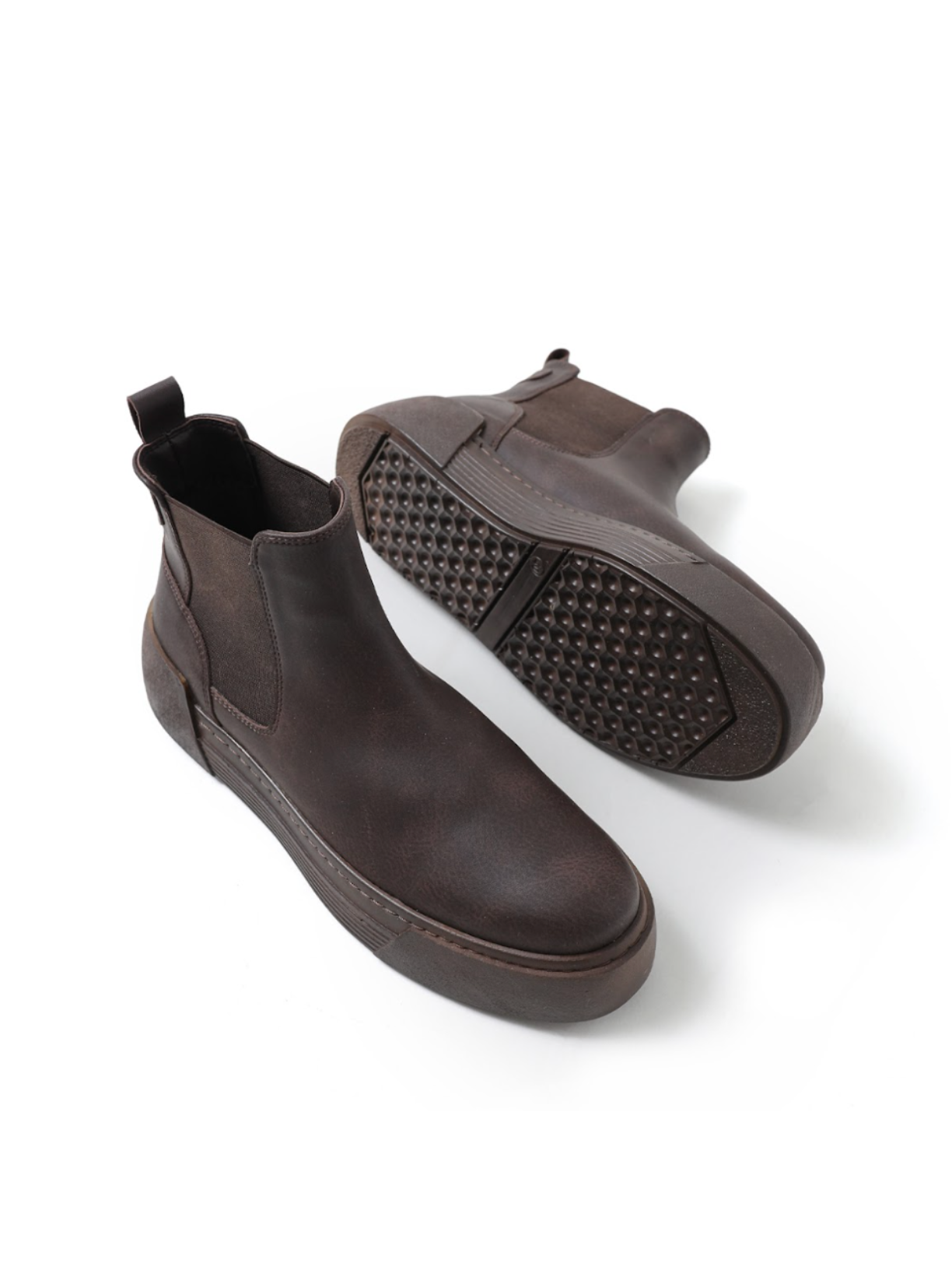 Avalon Coffee Brown Chelsea boot in brown by Apollo Moda, view 4