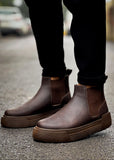 Avalon Coffee Brown Chelsea boot in brown by Apollo Moda, view 6