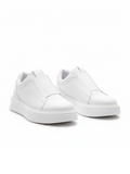 Men's Izmir Blanco by Apollo Moda, white slip-on sneaker with chunky platform sole, third angle