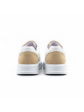 Izmir X-5 slip-on sneaker in white and beige by Apollo Moda, view 4