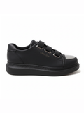 Luiz X Midnight Majesty slip-on sneaker in black by Apollo Moda, view 5