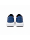 Luna Bordeaux burgundy and navy colorblock casual sneaker by Apollo Moda, fourth angle