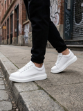 Pluto Pure White casual sneaker in white by Apollo Moda, view 2