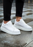 Stark Pure White casual sneaker in white by Apollo Moda, view 2